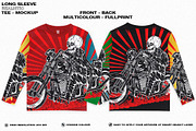 LONG SLEEVE REALISTIC TEE-MOCKUP, a Shirt Mockup by DaldSgh (Thumbnail 4 of 7)