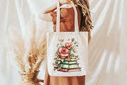 Whimsical Spring Book stack Clipart, an Illustration by Designworld (Thumbnail 8 of 8)