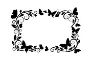 Butterfly Floral Vintage Frame Bundl, an Illustration by Creativeshirt (Thumbnail 49 of 51)