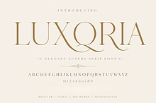 LUXQRIA - Elegant Luxury Serif Font