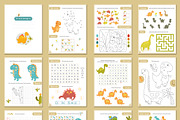 Dinosaurs Activities for kids, an Education Illustration by Nursery Art (Thumbnail 3 of 9)