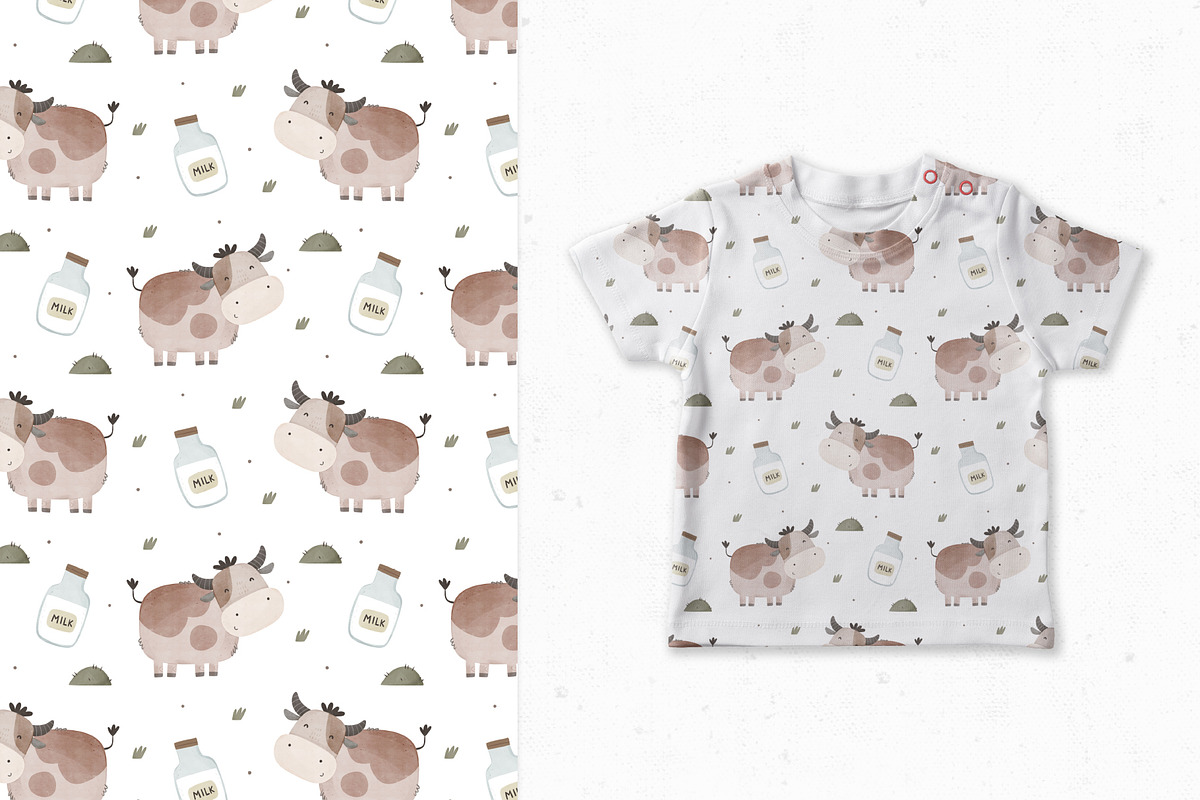 Cow, a Pattern Graphic by AnnieArt (Photo 3 of 4)
