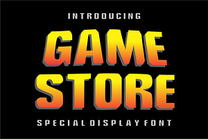 Game Store, a Font by Limited.studio