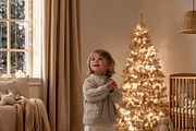 35 Neutral Beige Christmas Backdrops, a Background Graphic by Walllow Creatives (Thumbnail 3 of 6)