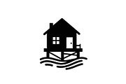 50 Flooded Home Silhouette Bundle, an Illustration by Designs_River (Thumbnail 4 of 51)