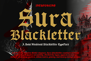 Sura Blackletter Gothic Typeface
