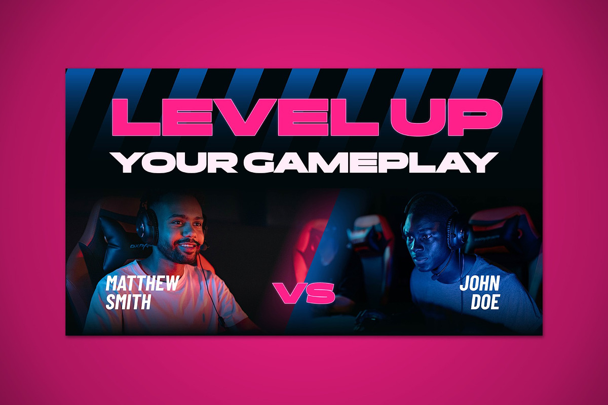 Gaming Youtube Thumbnail, a Social Media Template by graphicook (Photo 2 of 2)