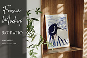 Boho Style Frame Mockup 5x7 Ratio, a Mockup by YimuMockupStore (Thumbnail 3 of 6)