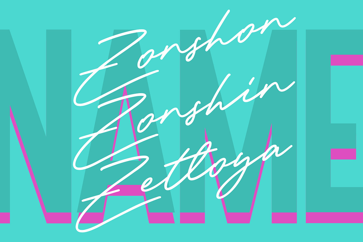 Hestli Font Duo, a Script Font by Maulana Creative (Photo 4 of 8)