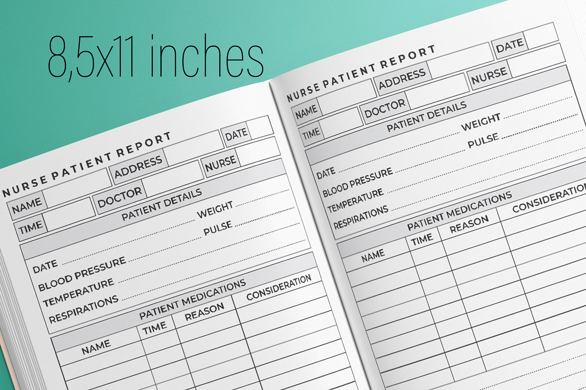 Nurse Patient Report KDP Interior, a Templates & Theme by MatiArtShop (Photo 2 of 2)