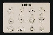 Retro Cartoon Character Collection, an Illustration by Shyeno (Thumbnail 4 of 18)