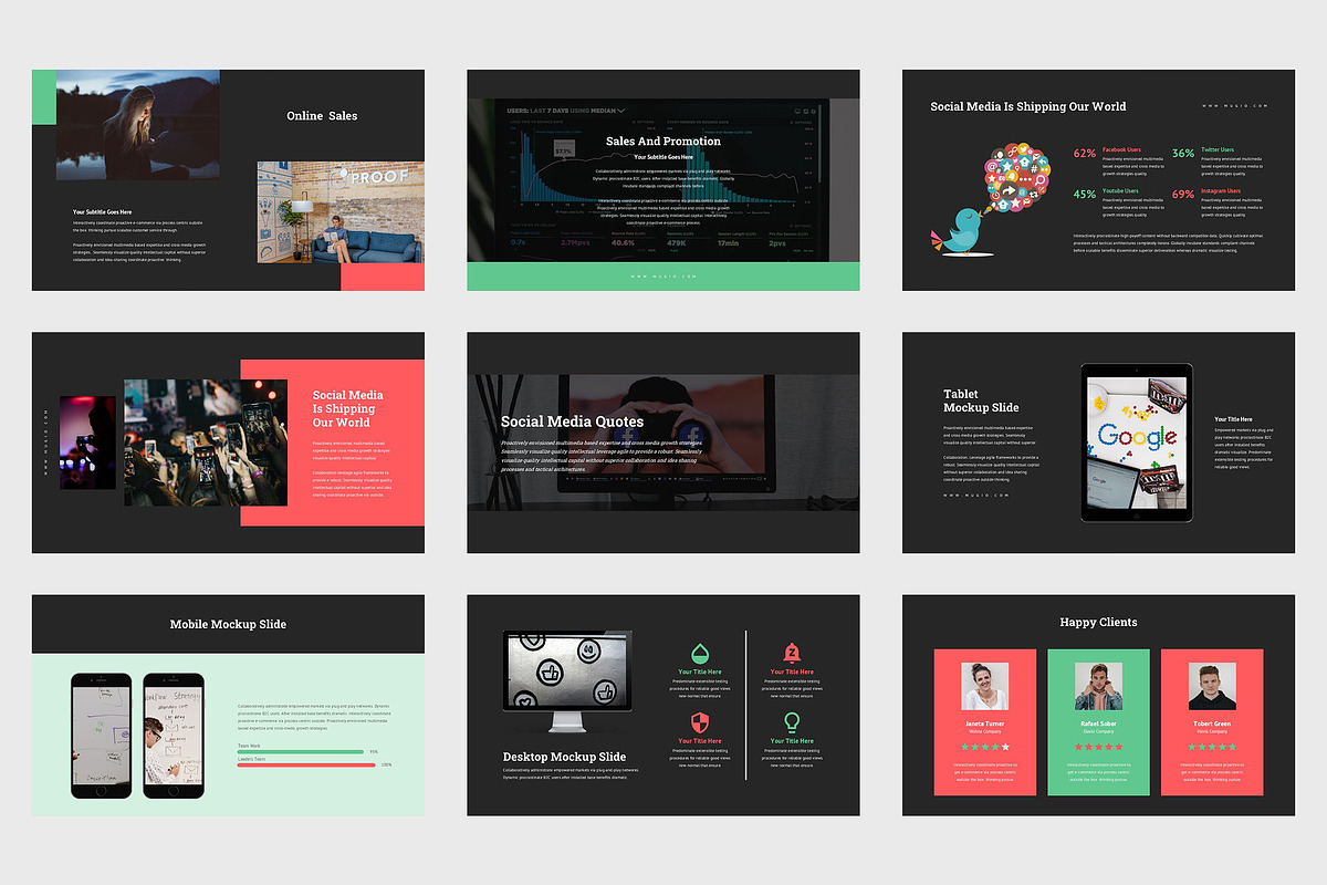 Mugio : Media Strategy Google Slides, a Presentation Template by Punkl Camp (Photo 8 of 9)