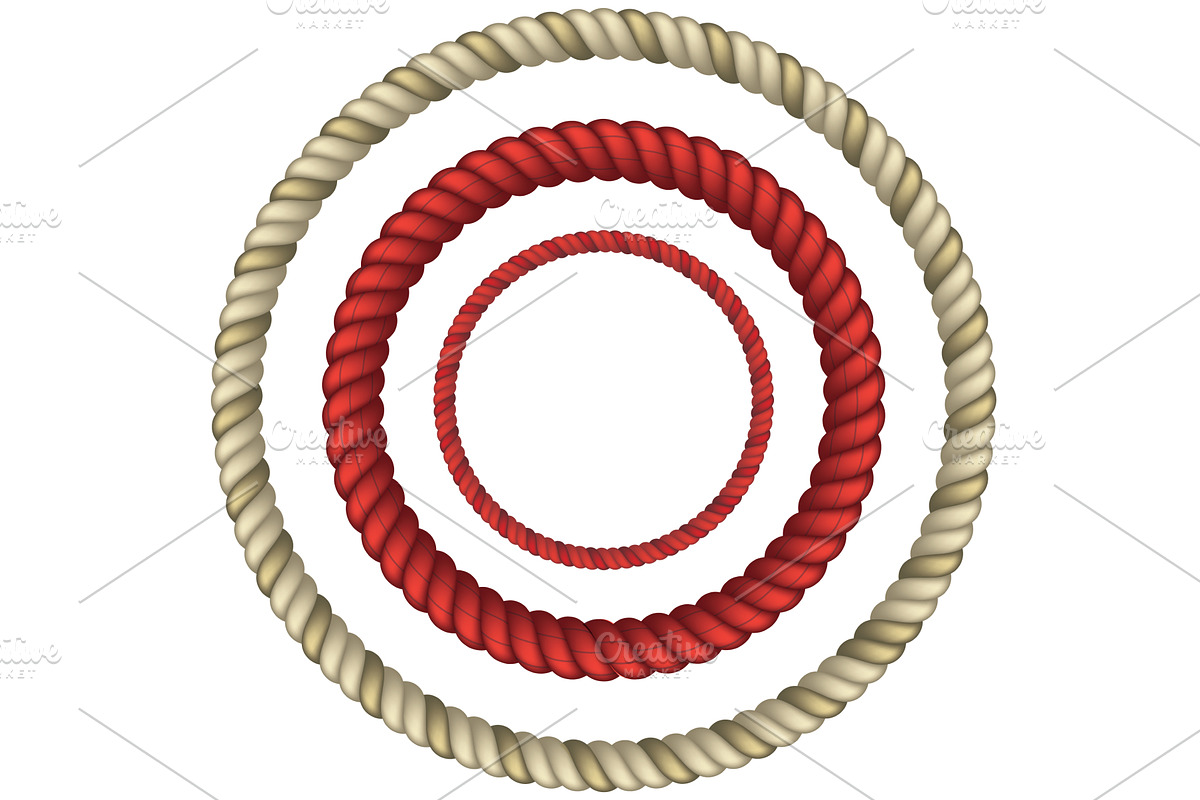 Rope circular set, an Animal Illustration by piter.goskov