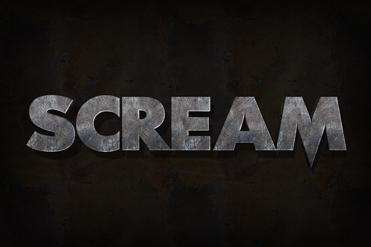 Horror Movie 3D Text for Photoshop, a Layer Style Add-On by Creativenauts (Photo 2 of 5)