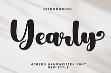 Yearly | Script Font