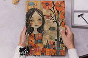 Fall is Here, Whimsical Girl Pages, a Seasonal Illustration by Digital Art Mahdiseño (Thumbnail 7 of 10)