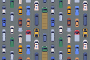Cars top view, seamless patterns, a Pattern Graphic by Good Studio (Thumbnail 3 of 6)