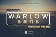 Warlow Sans - 25% off, a Sans Serif Font by Quzma Supply Co. (Thumbnail 1 of 6)