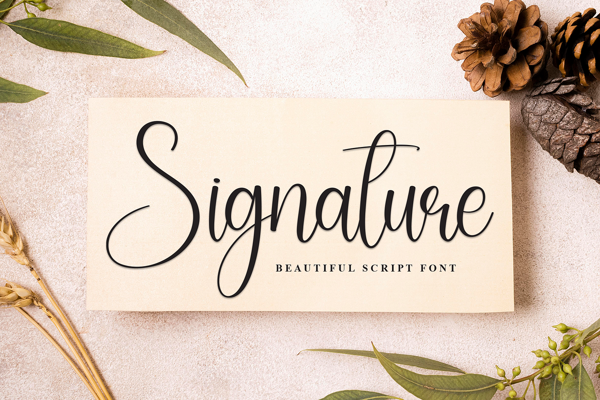 Handsome | Script Font, a Handwritten Font by Scratchones (Photo 4 of 9)