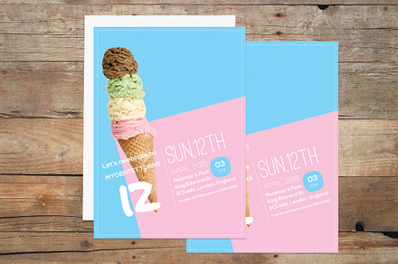 Ice Cream Invitation