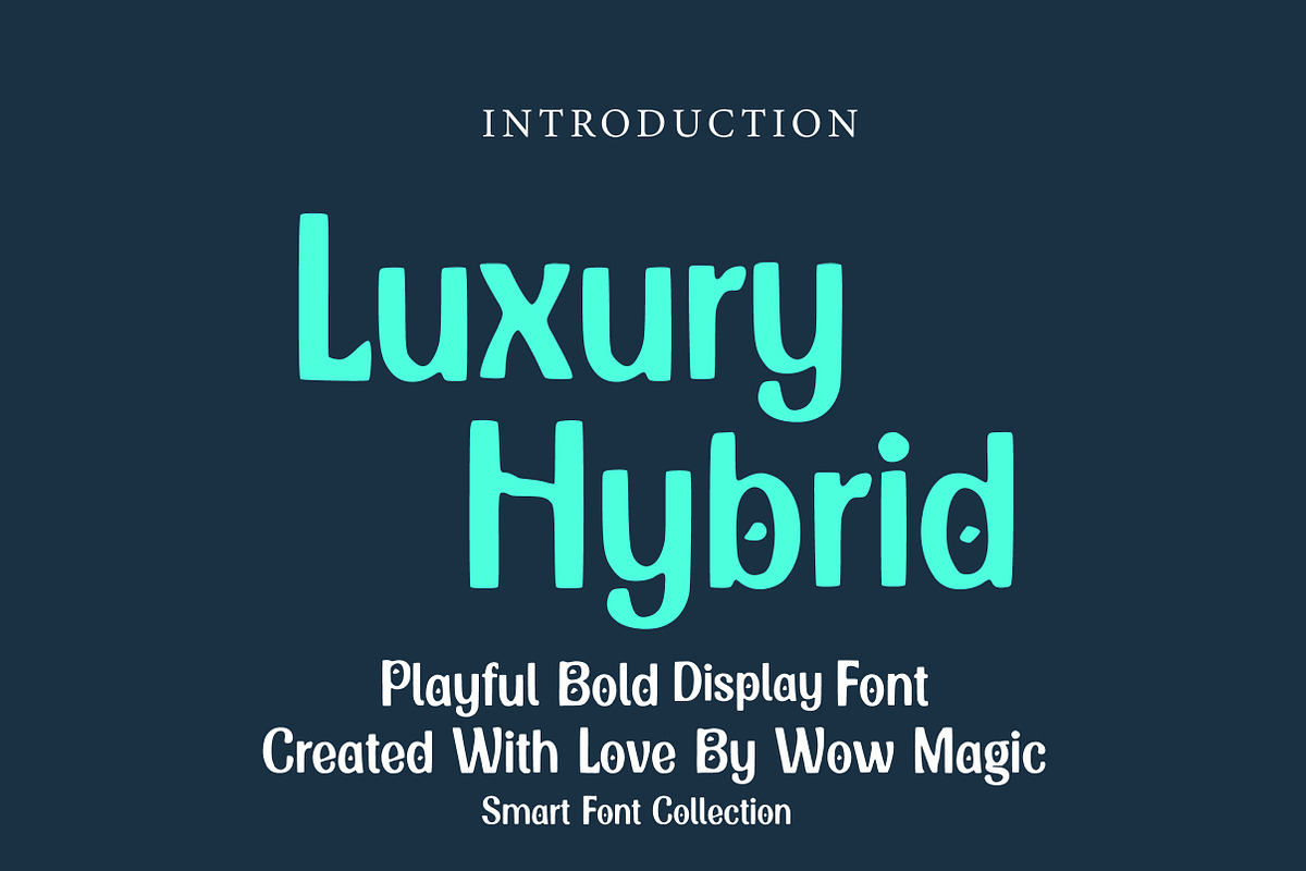 Luxury Hybrid, a Sans Serif Font by Wow Magic (Photo 1 of 3)