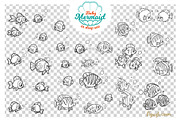 Baby mermaid in deep sea, an Illustration by Azuzlikus (Thumbnail 6 of 11)
