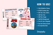 Japan Trip Gift Ticket Template, a Templates & Theme by Snapybiz (Thumbnail 9 of 10)