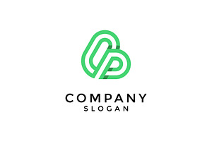 modern letter BP or PB monogram logo, a Branding & Logo Template by Rasagama Studio