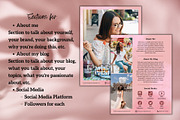 Four Page Media Kit in Pink, a Templates & Theme by ProductiveandFree (Thumbnail 5 of 13)