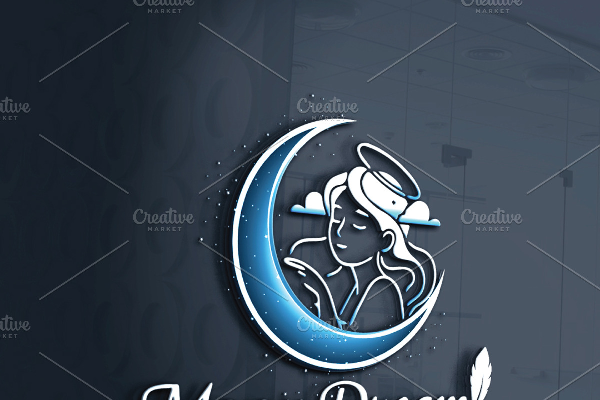 Moon Dream - Elegant Feminine Logo preview 3