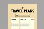My Travel Trip Schedule Planner, a Stationery Template by MightyDesign (Thumbnail 4 of 8)
