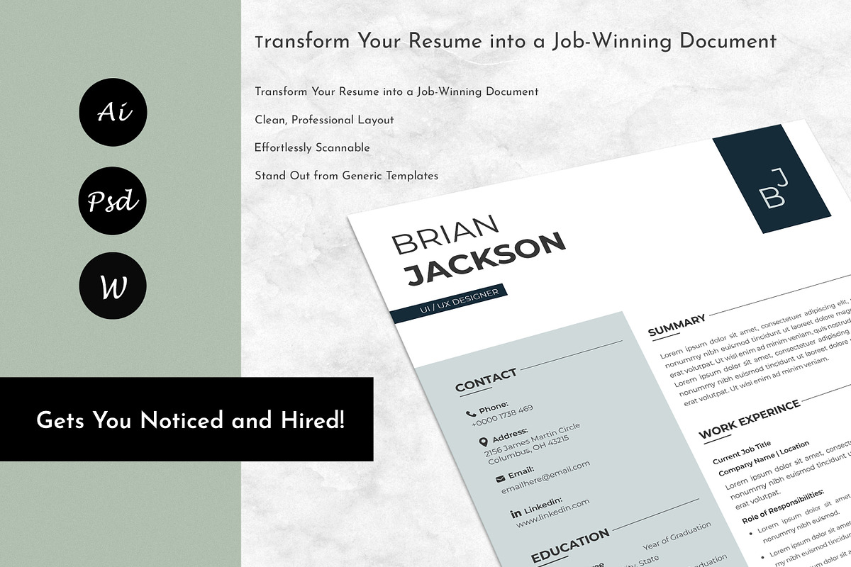Resume CV / Cover Letter, a Resume Template by Anjum Ilyas (Photo 6 of 7)