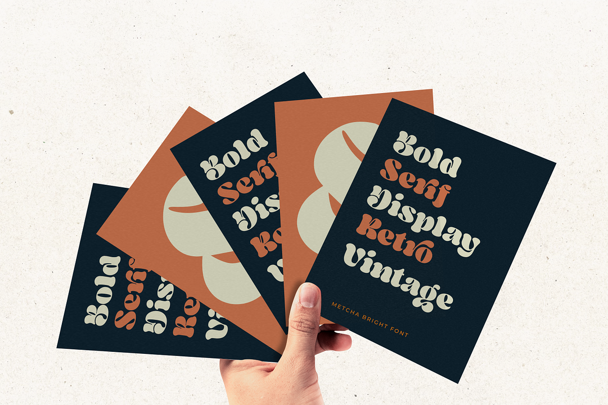 Metch Bright - A Retro Bold Font, a Serif Font by zeenesia (Photo 12 of 16)