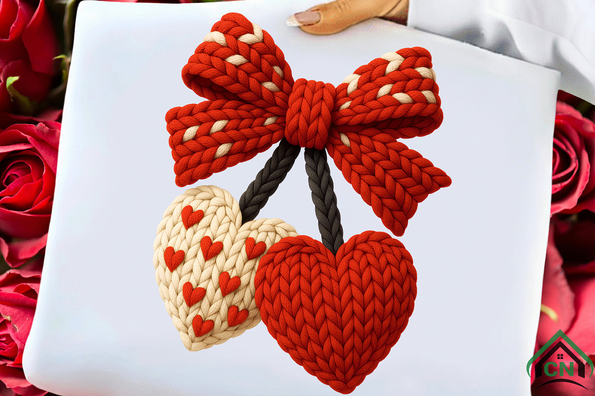 Faux Crochet Valentines Day Png, an Illustration by Craft Nest (Photo 3 of 7)