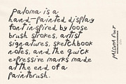 Paloma Hand Painted Font, a Handwritten Font by Madeline ODonoghue Design (Thumbnail 2 of 9)