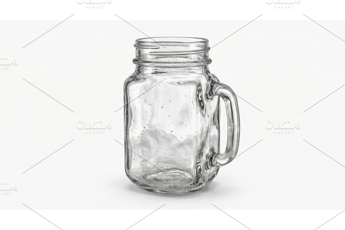 Empty Glass Jar for Logos, an Object Illustration by CREATIVEDEF
