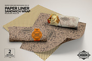 Wrap or Burrito Paper Liner Mockup, a Packaging Mockup by INCDesign (Thumbnail 6 of 7)