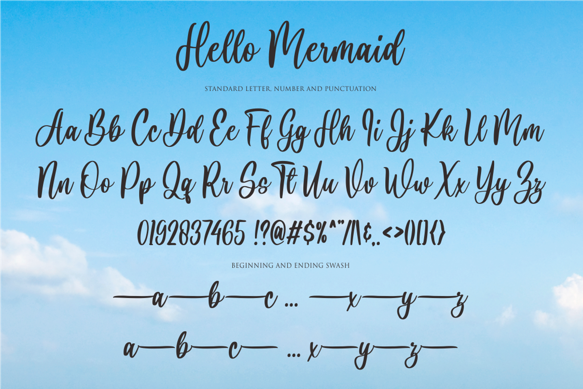 Hello Mermaid, a Script Font by NJ Studio (Photo 9 of 10)
