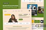 Mia Student Portfolio Landing Page, an App Template by twinstd (Thumbnail 1 of 5)