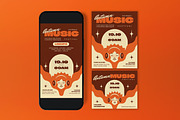 Vintage Autumn Music Flyer Set, a Flyer Template by graphicook (Thumbnail 3 of 3)