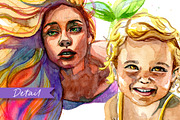 Watercolor Mermaid PNG | Patterns, an Object Graphic by CpandoShop (Thumbnail 6 of 6)
