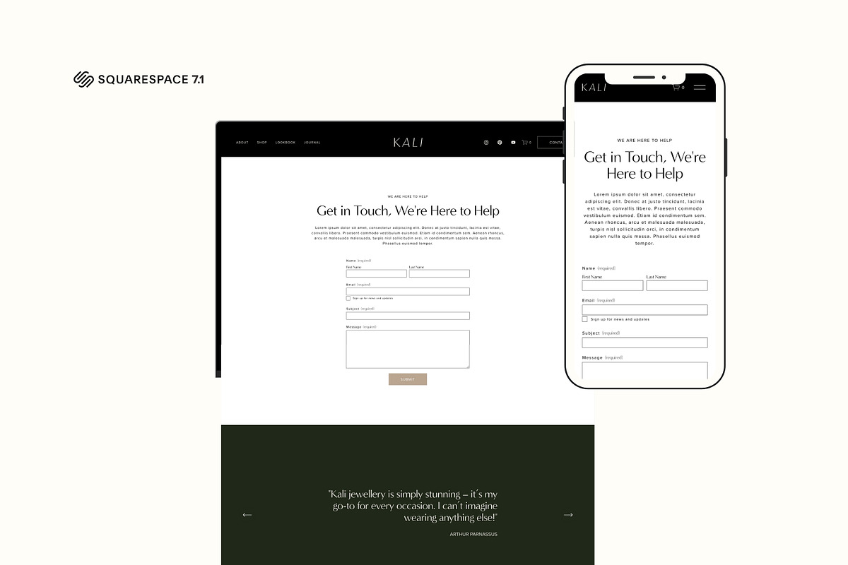 Squarespace 7.1 Website Template, a Squarespace Template by Iris Avenue Studio (Photo 5 of 7)