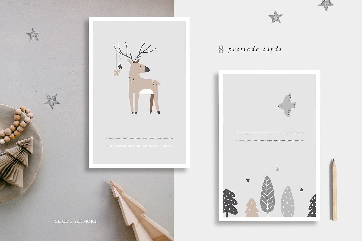 Neutral Christmas, an Animal Illustration by svetsum (Photo 2 of 9)