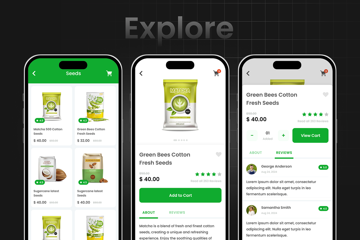 Agri Product & Service Farmer App, an UI Kit Template by Opus LabWorks (Photo 8 of 9)