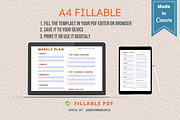 Weekly Planner Template, Canva, a Templates & Theme by Jaboor Magics (Thumbnail 3 of 4)