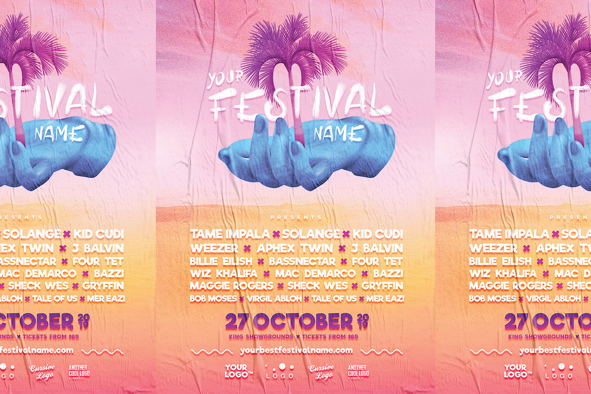 Music Festival Poster, a Flyer Template by Aurelie Maron (Photo 6 of 6)