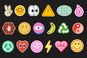 COOL Y2K STICKERS VECTOR SET, a Decorative Illustration by craftlove (Thumbnail 2 of 12)
