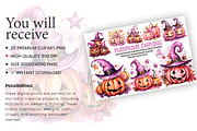 Halloween Pumpkins Carving Bundle, a Seasonal Illustration by Creative Arslan (Thumbnail 5 of 9)