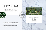 Botanical Social Media Pack, a Templates & Theme by RedRiver Studio (Thumbnail 7 of 12)