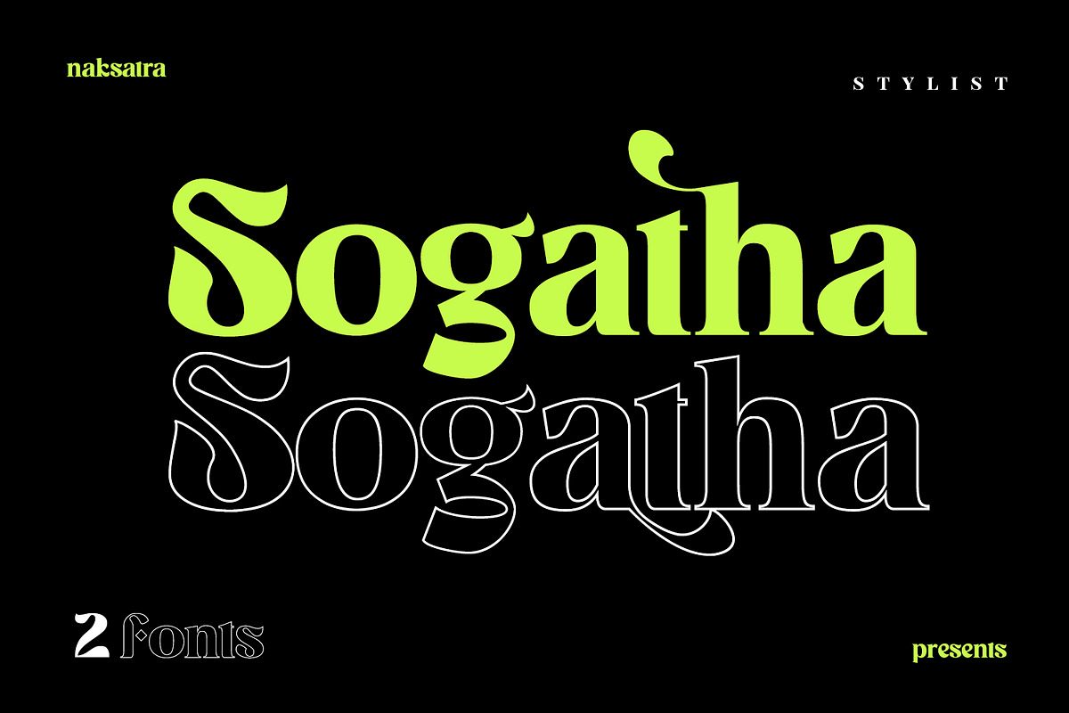 Sogatha, a Serif Font by Naksatra (Photo 1 of 11)